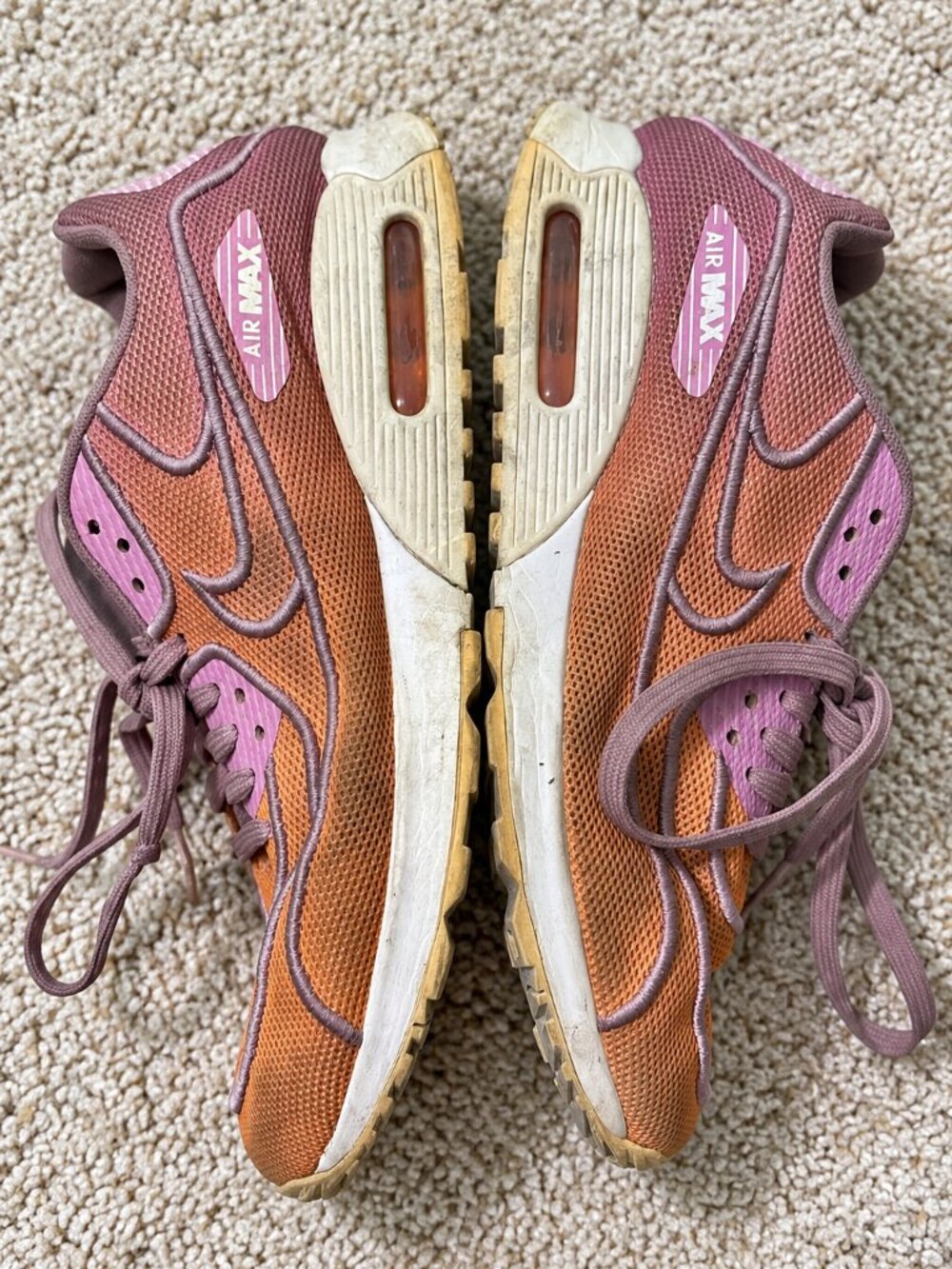 Nike Air Max 90 Ultra Essential Sunset Atomic Pink Sneaker Womens 8.5 - Picture 3 of 7